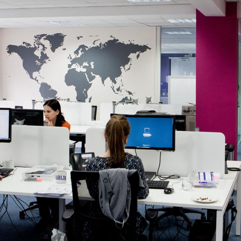 Hot Sale 3D vinyl sticker world map Removable Vinyl