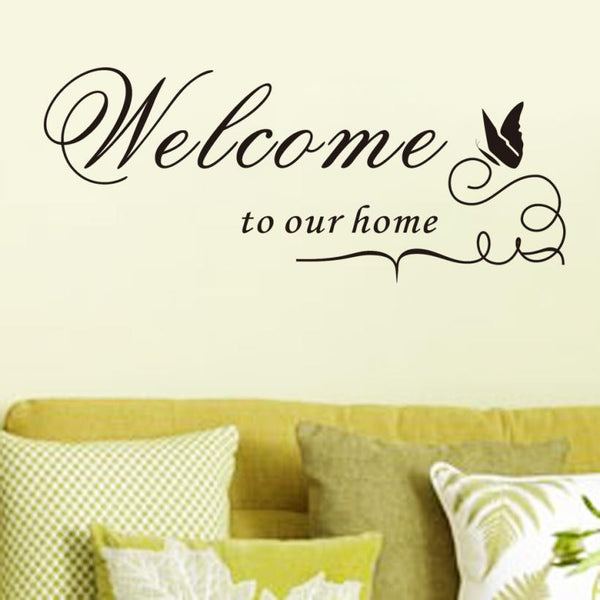 2016 Wall Stickers Removable Vinyl Decal Wall Sticker Welcome to our home Home Decor XT