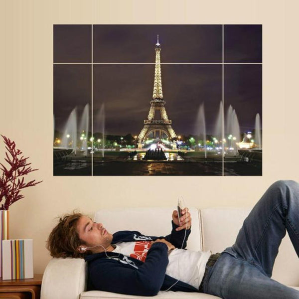 Super Deal  Eiffel Tower Living Room Wall Sticker