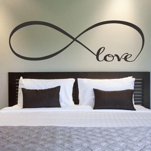 22*60CM/44*120CM Bedroom Wall Stickers Decor Infinity Symbol Word Love Vinyl Art wall sticker decals decoration