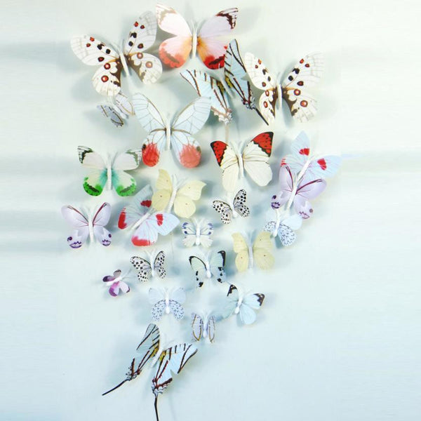 2016 3d butterfly wall decor stickers sticker decoration Posters Bedroom wall Art Home decor diy adesivo de parede