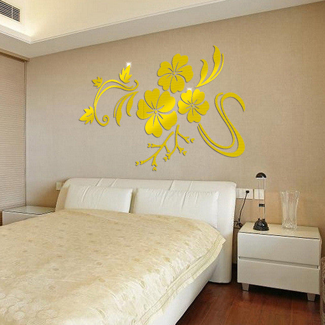 3d Mirror Mural Decal wall stickers room decorations wall art mirror wall stickers