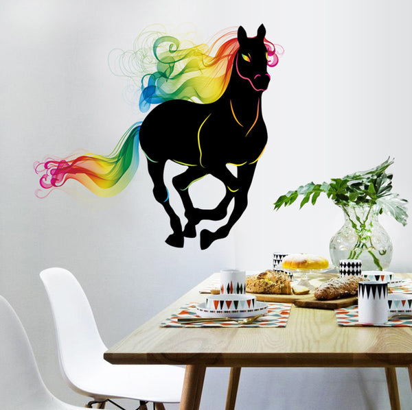 home decor 3D Horse wall stickers 3d movie wall stickers room decorations