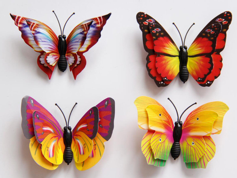 Hot Sale 3D Butterfly Wall Decals wall stickers home decor for kids rooms